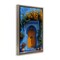 Stupell Industries Blue & Orange Architecture Framed Floater Canvas Wall Art Design by RB